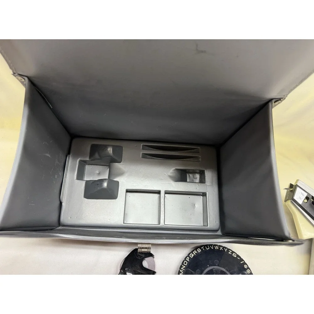 DYMO Model 1350 Tapewriter with Tape/Manual and Original Case **Read** VTG